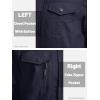 imageMAGCOMSEN Mens Winter Jacket Fleece Lined Work Jackets Waxed Canvas Shirt Jackets Warm Sherpa Trucker Military JacketNavy Blue