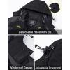 imageMAGCOMSEN Mens Winter Jacket Ski Snow Waterproof Fleece Coats Snowboard Warm Parka Raincoats with Hood 5 PocketsDark Grey