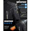 imageMAGCOMSEN Mens Winter Jacket Ski Snow Waterproof Fleece Coats Snowboard Warm Parka Raincoats with Hood 5 PocketsDark Grey