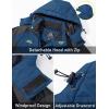 imageMAGCOMSEN Mens Winter Jacket Ski Snow Waterproof Fleece Coats Snowboard Warm Parka Raincoats with Hood 5 PocketsDenim Blue