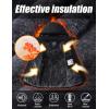 imageMAGCOMSEN Mens Winter Jacket Water Resistant Ski Snow Coat Warm Fleece Parka Raincoats with Hood MultiPocketsBlack