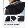 imageMAGCOMSEN Mens Winter Jacket Water Resistant Ski Snow Coat Warm Fleece Parka Raincoats with Hood MultiPocketsBlack