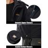 imageMAGCOMSEN Mens Winter Jacket Water Resistant Ski Snow Coat Warm Fleece Parka Raincoats with Hood MultiPocketsBlack