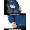 imageMAGCOMSEN Mens Winter Jacket Water Resistant Ski Snow Coat Warm Fleece Parka Raincoats with Hood MultiPocketsDenim Blue
