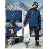 imageMAGCOMSEN Mens Winter Jacket Water Resistant Ski Snow Coat Warm Fleece Parka Raincoats with Hood MultiPocketsDenim Blue
