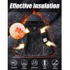imageMAGCOMSEN Mens Winter Jacket Water Resistant Ski Snow Coat Warm Fleece Parka Raincoats with Hood MultiPocketsGrey