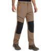 imageMAGCOMSEN Mens Winter Snow Ski Pants Fleece Lined Water Resistant Insulated Work Outdoor Hiking Snowboard Pants 4 PocketsBrown