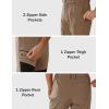 imageMAGCOMSEN Mens Winter Snow Ski Pants Fleece Lined Water Resistant Insulated Work Outdoor Hiking Snowboard Pants 4 PocketsBrown