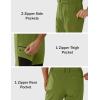 imageMAGCOMSEN Mens Winter Snow Ski Pants Fleece Lined Water Resistant Insulated Work Outdoor Hiking Snowboard Pants 4 PocketsDark Green