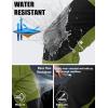 imageMAGCOMSEN Mens Winter Snow Ski Pants Fleece Lined Water Resistant Insulated Work Outdoor Hiking Snowboard Pants 4 PocketsDark Green