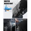 imageMAGCOMSEN Mens Winter Snow Ski Pants Fleece Lined Water Resistant Insulated Work Outdoor Hiking Snowboard Pants 4 PocketsDark Grey