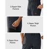 imageMAGCOMSEN Mens Winter Snow Ski Pants Fleece Lined Water Resistant Insulated Work Outdoor Hiking Snowboard Pants 4 PocketsDark Grey