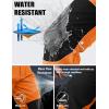 imageMAGCOMSEN Mens Winter Snow Ski Pants Fleece Lined Water Resistant Insulated Work Outdoor Hiking Snowboard Pants 4 PocketsFl Orange