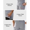 imageMAGCOMSEN Mens Winter Snow Ski Pants Fleece Lined Water Resistant Insulated Work Outdoor Hiking Snowboard Pants 4 PocketsLight Grey