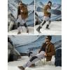 imageMAGCOMSEN Mens Winter Snow Ski Pants Fleece Lined Water Resistant Insulated Work Outdoor Hiking Snowboard Pants 4 PocketsLight Grey