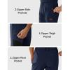 imageMAGCOMSEN Mens Winter Snow Ski Pants Fleece Lined Water Resistant Insulated Work Outdoor Hiking Snowboard Pants 4 PocketsNavy