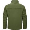 imageMAGCOMSEN Mens Winter Zip Up Polar Fleece Jacket Athletic Tactical Hiking Outdoor Jackets with 3 PocketsArmy Green