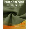 imageMAGCOMSEN Mens Winter Zip Up Polar Fleece Jacket Athletic Tactical Hiking Outdoor Jackets with 3 PocketsArmy Green