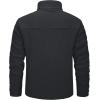 imageMAGCOMSEN Mens Winter Zip Up Polar Fleece Jacket Athletic Tactical Hiking Outdoor Jackets with 3 PocketsBlack