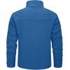 imageMAGCOMSEN Mens Winter Zip Up Polar Fleece Jacket Athletic Tactical Hiking Outdoor Jackets with 3 PocketsBlue Green