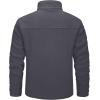 imageMAGCOMSEN Mens Winter Zip Up Polar Fleece Jacket Athletic Tactical Hiking Outdoor Jackets with 3 PocketsDark Grey