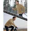 imageMAGCOMSEN Mens Winter Zip Up Polar Fleece Jacket Athletic Tactical Hiking Outdoor Jackets with 3 PocketsKhaki