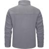 imageMAGCOMSEN Mens Winter Zip Up Polar Fleece Jacket Athletic Tactical Hiking Outdoor Jackets with 3 PocketsLight Grey