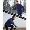 imageMAGCOMSEN Mens Winter Zip Up Polar Fleece Jacket Athletic Tactical Hiking Outdoor Jackets with 3 PocketsNavy