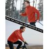 imageMAGCOMSEN Mens Winter Zip Up Polar Fleece Jacket Athletic Tactical Hiking Outdoor Jackets with 3 PocketsOrange Red