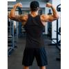 imageMAGCOMSEN Mens Workout Tank Tops Undershirt Cotton Muscle Athletic Sleeveless Shirts for Gym01black