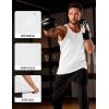 imageMAGCOMSEN Mens Workout Tank Tops Undershirt Cotton Muscle Athletic Sleeveless Shirts for Gym02white