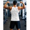 imageMAGCOMSEN Mens Workout Tank Tops Undershirt Cotton Muscle Athletic Sleeveless Shirts for Gym02white