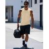 imageMAGCOMSEN Mens Workout Tank Tops Undershirt Cotton Muscle Athletic Sleeveless Shirts for Gym03apricot