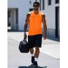 imageMAGCOMSEN Mens Workout Tank Tops Undershirt Cotton Muscle Athletic Sleeveless Shirts for Gym06orange