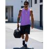 imageMAGCOMSEN Mens Workout Tank Tops Undershirt Cotton Muscle Athletic Sleeveless Shirts for Gym08light Purple