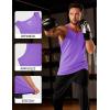 imageMAGCOMSEN Mens Workout Tank Tops Undershirt Cotton Muscle Athletic Sleeveless Shirts for Gym08light Purple
