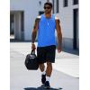 imageMAGCOMSEN Mens Workout Tank Tops Undershirt Cotton Muscle Athletic Sleeveless Shirts for Gym10azure