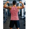 imageMAGCOMSEN Mens Workout Tank Tops Undershirt Cotton Muscle Athletic Sleeveless Shirts for Gym13grey Pink
