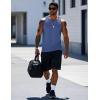 imageMAGCOMSEN Mens Workout Tank Tops Undershirt Cotton Muscle Athletic Sleeveless Shirts for Gym14grey Blue