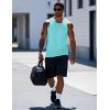 imageMAGCOMSEN Mens Workout Tank Tops Undershirt Cotton Muscle Athletic Sleeveless Shirts for Gym18lake Blue