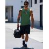 imageMAGCOMSEN Mens Workout Tank Tops Undershirt Cotton Muscle Athletic Sleeveless Shirts for Gym20dark Green