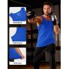 imageMAGCOMSEN Mens Workout Tank Tops Undershirt Cotton Muscle Athletic Sleeveless Shirts for Gym23color Blue