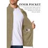 imageMAGCOMSEN Mens Zip Up Sweatshirt Casual Fleece Jacket with Zipper Pockets and Stand CollarBrown