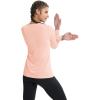 imageMAGCOMSEN SPF Shirts for Women Long Sleeve Workout Tops VNeck UPF 50 UV Sun Shirt Quick Dry Performance Tees Swim TopsApricot