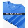 imageMAGCOMSEN SPF Shirts for Women Long Sleeve Workout Tops VNeck UPF 50 UV Sun Shirt Quick Dry Performance Tees Swim TopsAzure