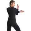 imageMAGCOMSEN SPF Shirts for Women Long Sleeve Workout Tops VNeck UPF 50 UV Sun Shirt Quick Dry Performance Tees Swim TopsBlack