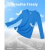 imageMAGCOMSEN SPF Shirts for Women Long Sleeve Workout Tops VNeck UPF 50 UV Sun Shirt Quick Dry Performance Tees Swim TopsBlue Green