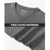 imageMAGCOMSEN SPF Shirts for Women Long Sleeve Workout Tops VNeck UPF 50 UV Sun Shirt Quick Dry Performance Tees Swim TopsDark Grey