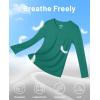 imageMAGCOMSEN SPF Shirts for Women Long Sleeve Workout Tops VNeck UPF 50 UV Sun Shirt Quick Dry Performance Tees Swim TopsEmerald Green