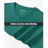 imageMAGCOMSEN SPF Shirts for Women Long Sleeve Workout Tops VNeck UPF 50 UV Sun Shirt Quick Dry Performance Tees Swim TopsEmerald Green